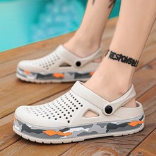 Men's Summer EVA Sandals Breathable Non Slip Comfort Slides Slippers Beach Shoes