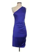 Halston Heritage Women Blue Cocktail Dress 4