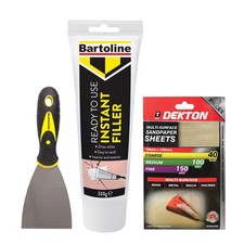 Plaster Wood & Wall Filler 330g 3 Filling Tool & Sandpaper Wall Repair Kit &