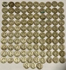 90% Silver Washington Quarter Lot Of 103 1934 - 1964 Includes 1964 BU / 1949 D🔥