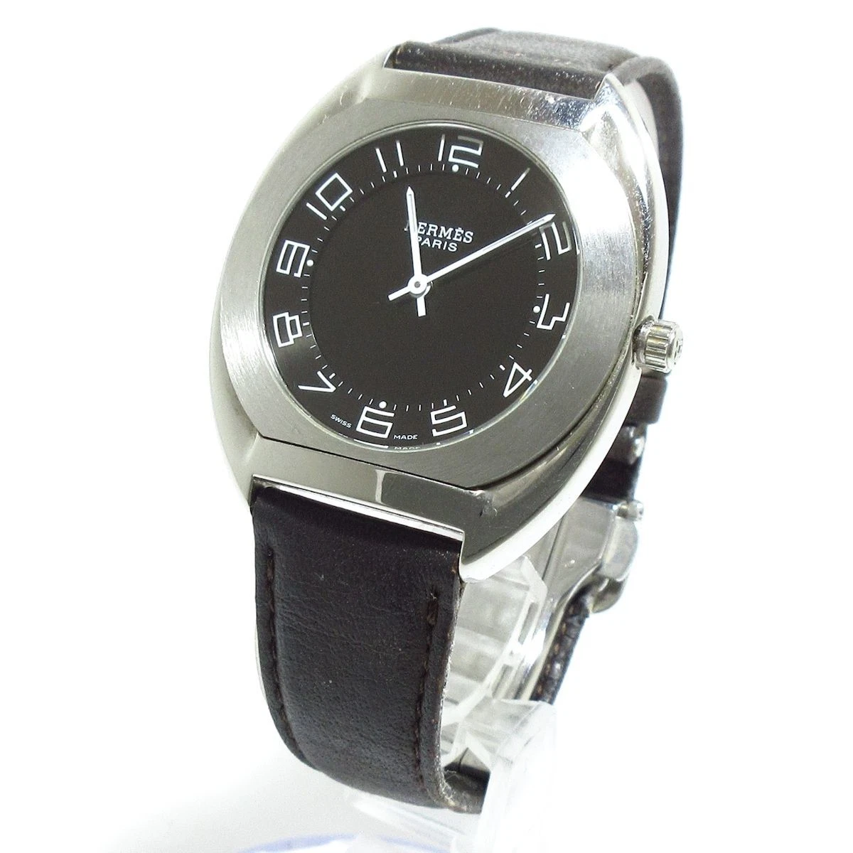 HERMÈS Orologio Uomo HERMES Espace Analogico Digitale Quarzo ES1.710 con Scatola JUNK