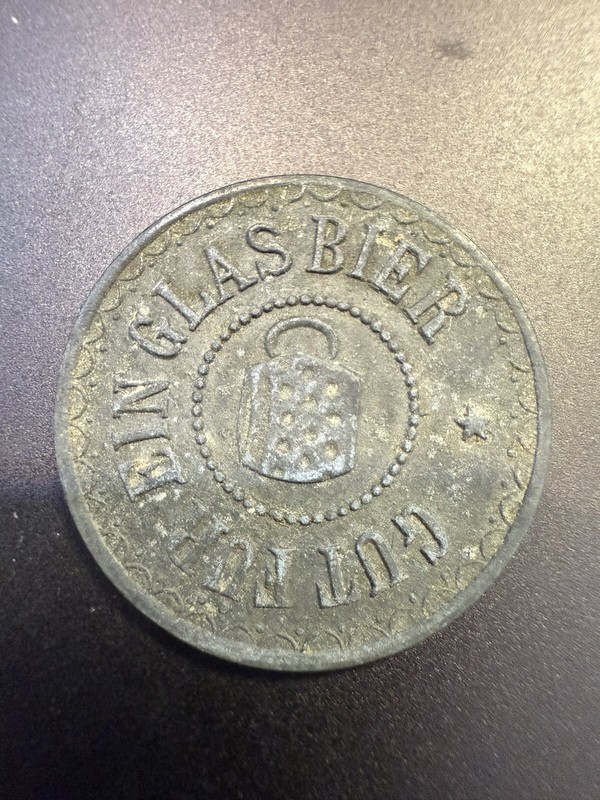 Gut Fur Ein Glas Bier Vintage German Beer Token #P09743