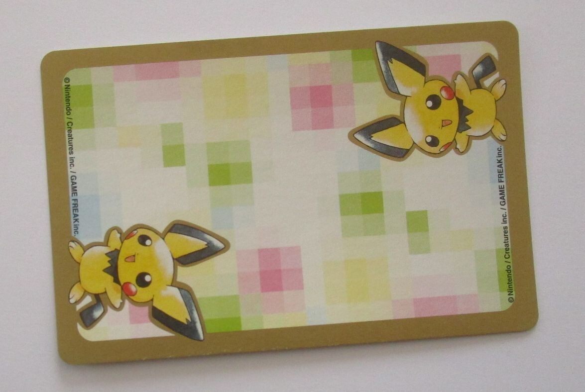 Pokemon Smoochum No.238 Playing Cards Gold Pichu 2000 Pokemon Smoochum No.238 Playing Cards Gold Pichu 2000
