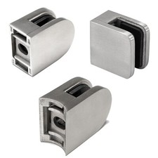 Glashalter Glasklemme Glasplattenhalter Glasklemmhalter Geländer Edelstahl V2A