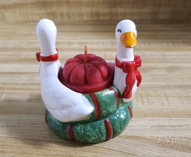 Goose Geese Christmas Candle Tea Light Holder Korea eBay
