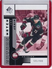 2021-22 SP Authentic '01-02 Retro Future Watch #01FWJJ Jan Jenik RC /900