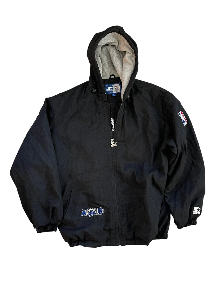 Vintage Orlando Magic Starter Jacket Full Zip 90s Vintage Black NBA Large  Hood | eBay