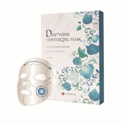 Carevise Deep Water Moisturizing Cupra fabric Mask Pack 25ml 5 Sheet K-Beauty