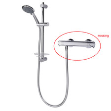 Triton Benito 3-spray pattern Rear fed Chrome effect NO Thermostatic