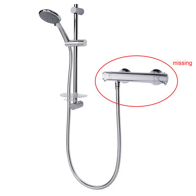 Triton Benito 3-Sprühbild Heckeinspeisung Chromoptik OHNE Thermostat