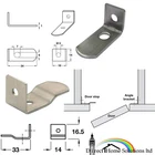 Hafele Metal Nickel / Mild Steel Door Stop Screw Fixing Inset Kitchen Cabinets