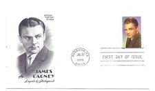 3329 James Cagney, Legend of Hollywood 1999,  ArtCraft FDC