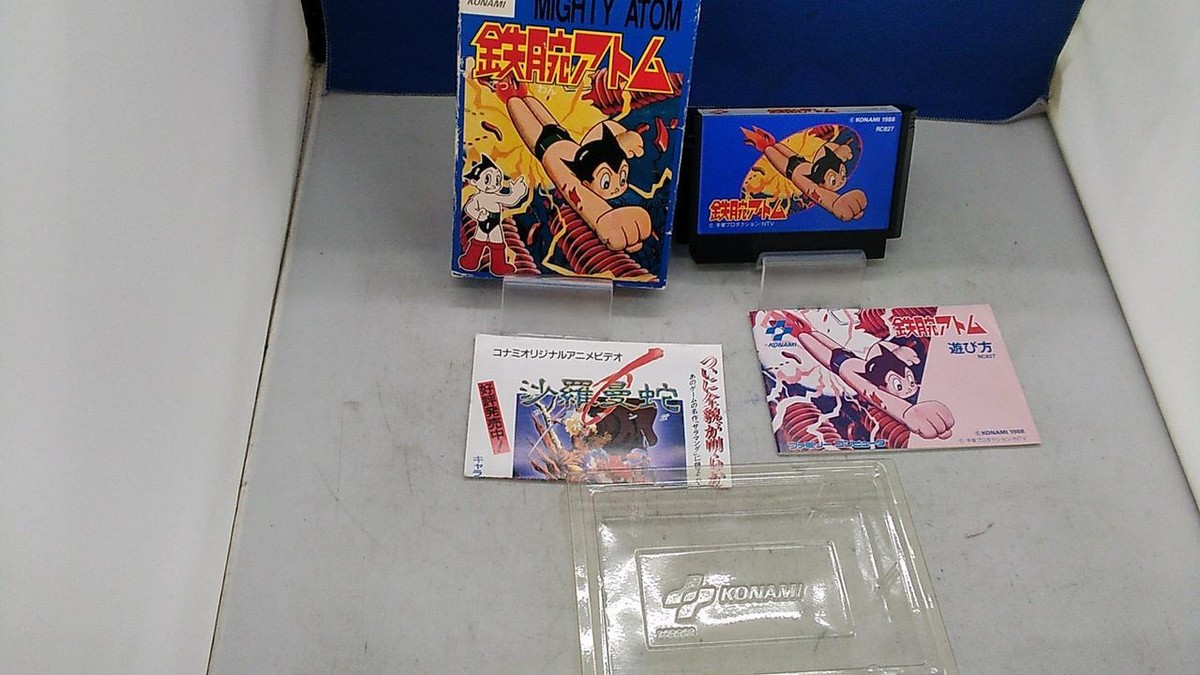KONAMI Astro Boy Mighty Atom Tetsuwan Nintendo Famicom Japan Retro