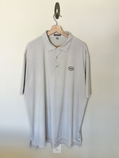 Peter Millar Summer Comfort Mens Golf Polo White Striped Wicking Stretch 2XL XXL