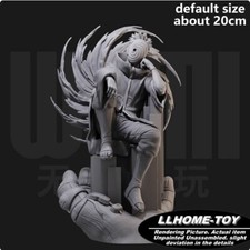 Anime Ninja Uchiha Obito Uomo Mascherato Siedi Resina Stampa 3D GK Figura Fai da Te Modello