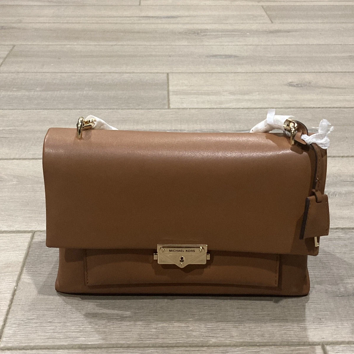 Michael Michael Kors Cece Polished Leather Chain Small Shoulder Bag