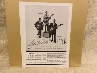 JBFA2 ADVERT 11X8 GIBSON GUITARS & AMPLIFIERS. JOHNNY SMITH. BARNEY KESSEL
