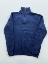 Jeremy Argyle Merino Wool 1/4 Zip Pullover  X...