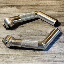 Vintage Control Tech Welded Aluminum Bar Ends Silver CLEAN