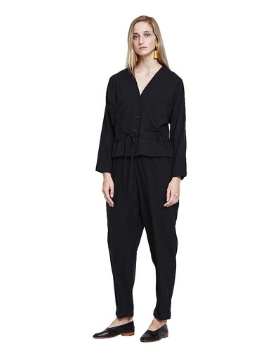 サロペット・オーバーオール・オールインワン Black crane jumpsuit Black Crane Jumpsuit All-in-One Size M Charcoal Color | eBay