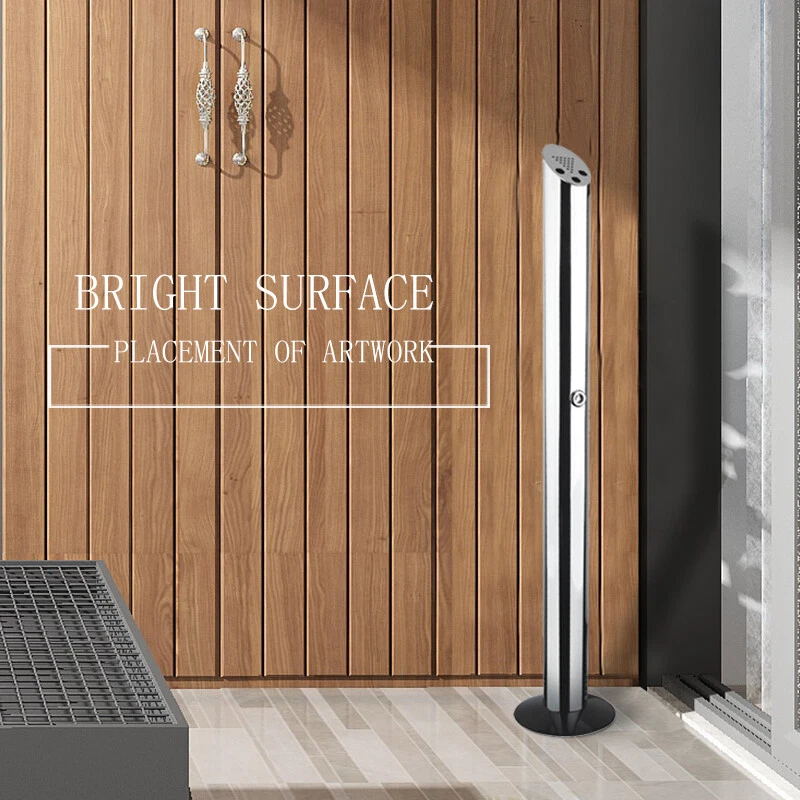 92cm Standascher Aschenbecher Außenbereich mit Bodenplatte abschließbar DE - Bild 4 von 4