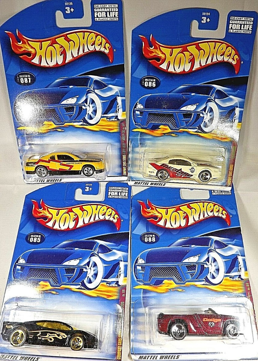 2001 Hot Wheels COMPANY CARS SERIES Complete Set of 4 #85,86,87,88