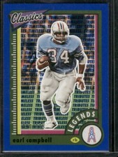 Earl Campbell 2022 Panini Classics Legends Timeless Tributes Blue Parallel /125