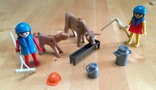 Vintage Playmobil Farmers Starter Set Toy Figure Lot Farming Deluxe 091 Geobra