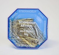 Stahlstecknadeln Stecknadeln 34 X 0,65 Mm 50 G