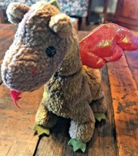 Vintage Beanie Baby Scorch The Dragon No Hang Tag 1998