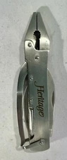 Unique Heritage Multitool W/case (Pliers, Blade, Opener, Saw, Wire Cutter)