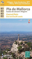 Mallorca Central Plain-East+South Coast Hiking and MTB  - Sheet map, folded NEW