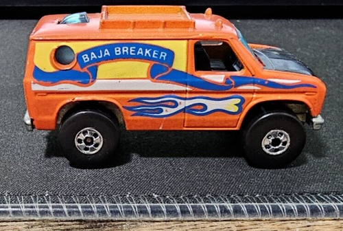 Vintage 1982 HOT WHEELS Baja Breaker Orange Van w/ Blackwalls--MInt Condition
