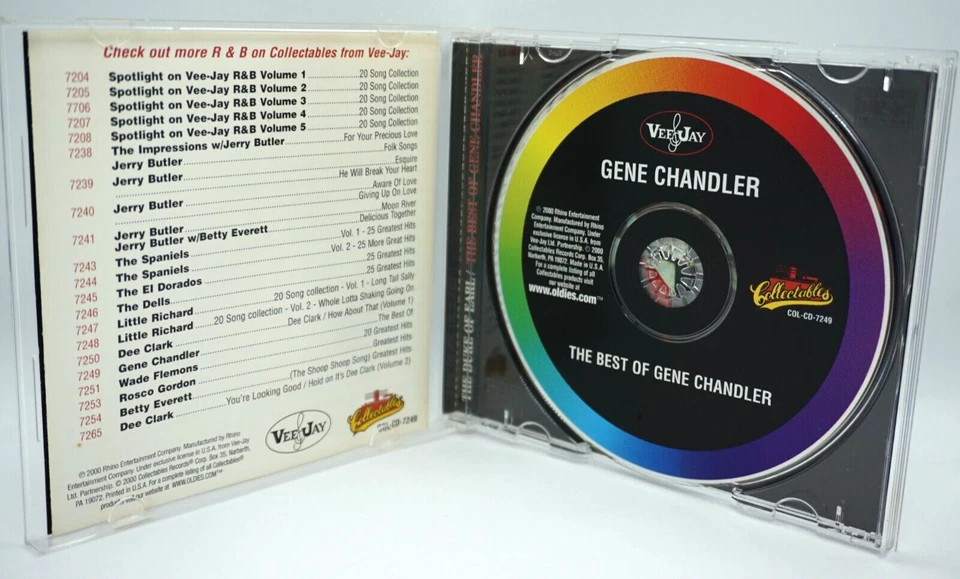 Gene Chandler : The Duke Of Earl (The Best Of) CD Album - RARE - Image 3 of 3