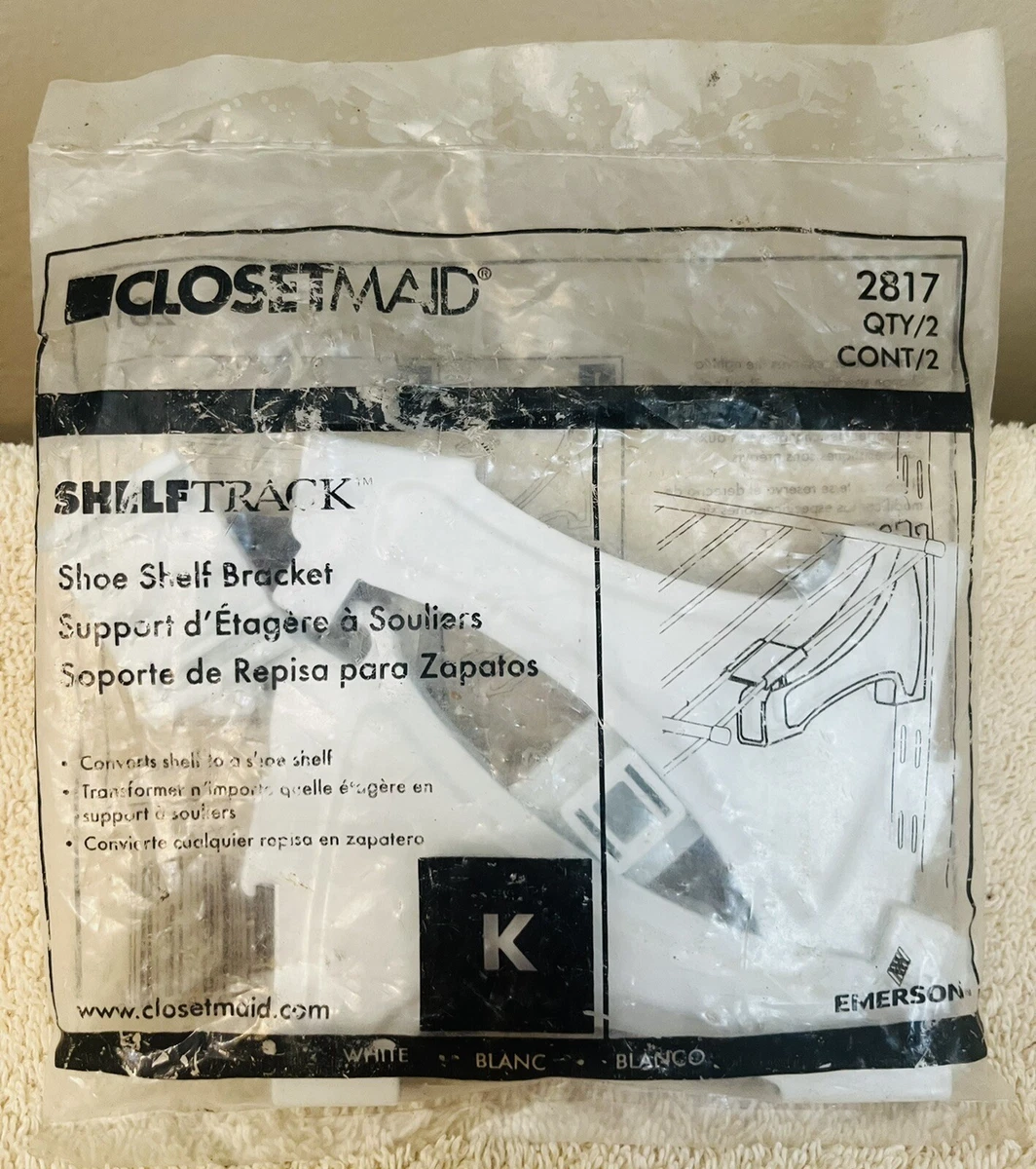 ClosetMaid 2 Pack ShelfTrack 3 in. H Shoe Shelf Brackets