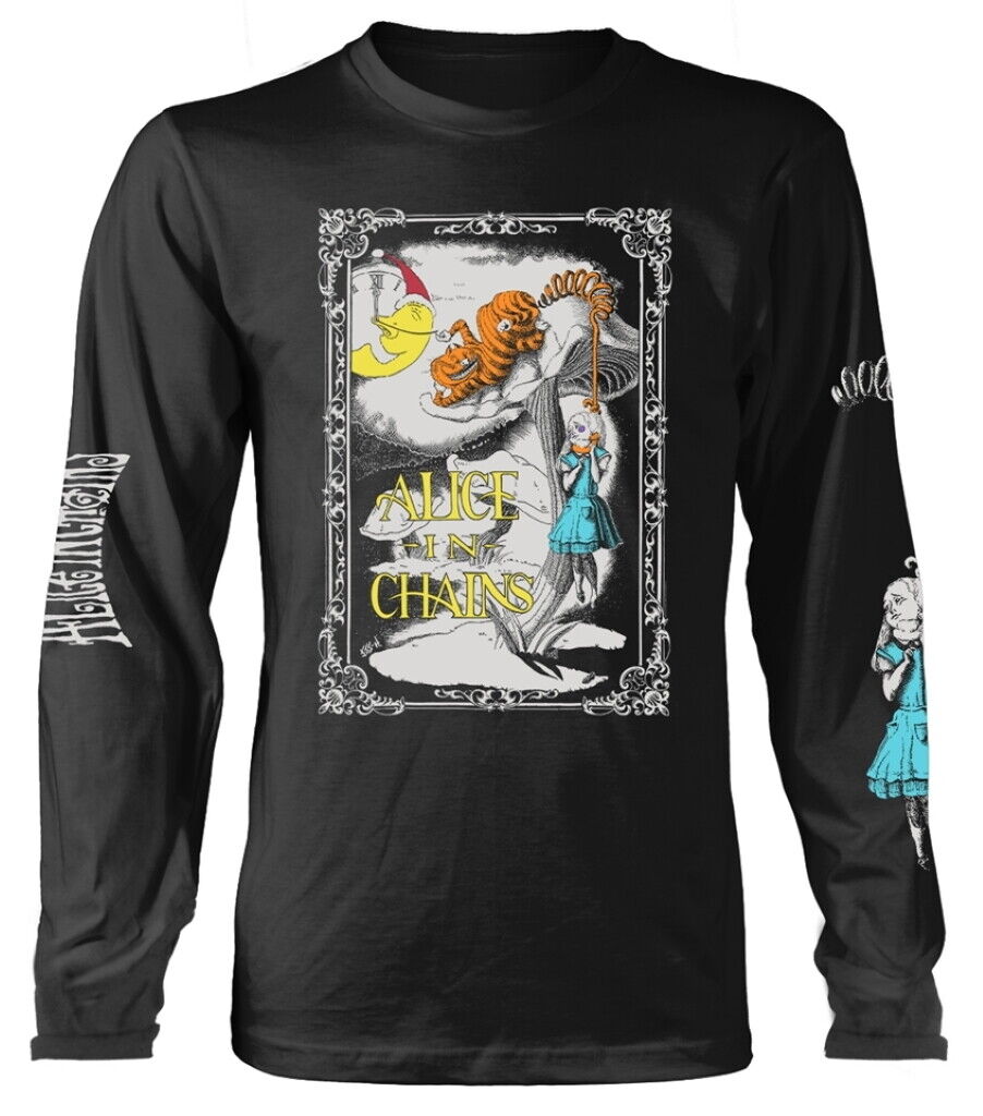 Alice In Chains Wonderland Black Long Sleeve Shirt NEW Alice In Chains Wonderland Black Long Sleeve Shirt NEW