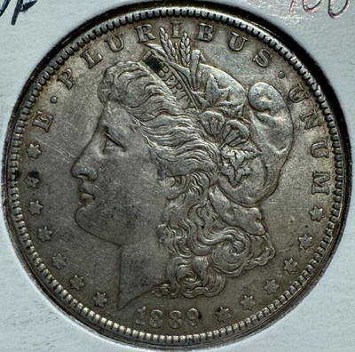 1889 MORGAN SILVER DOLLAR $1 VERY FINE VF