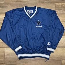 Vintage 90s Starter NFL Dallas Cowboys Deion Sanders Windbreaker Jacket Mens XL