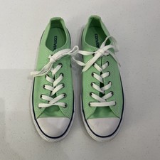 Converse Chuck Taylor All Star Sneakers Low Top Mint Green Womens Size 5