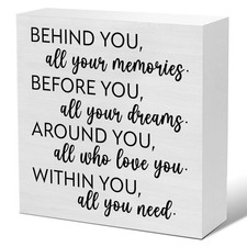 Graduation Quote Decor Graduation Gifts for Boys Girls Friends Bestie Behind ...