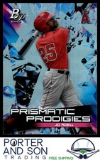 Jo Adell Prismatic Prodigies 2019 Bowman Platinum #PPP-1 Angels Baseball Card