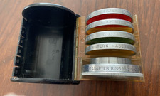 Kodak 5 Lens Filters- Series 6, VI - in vintage BAKELITE comparment Case