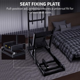 Hottoby Racing Simulator Cockpit 4080Auminum With Monitor Stand Fit Thrustmaster