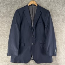 Saks Fifth Avenue Ermenegildo Zegna Men  s Wool Blazer Regular Fit Blue 42 R USA
