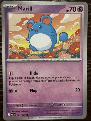 Pokemon TCG Marill Ascended Heroes 083/217 Common Basic English Regular