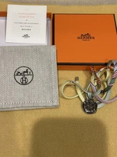 Hermes Multicolor Silk Bracelet with Charm - Brand with Box