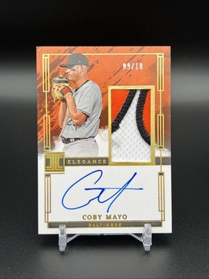 2024 Panini Impeccable Coby Mayo Elegance RPA Auto /10 Rookie 3 Color Patch