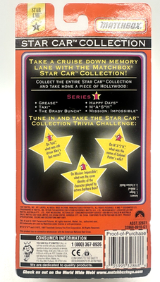 Vntage Matchbox Star Car Collecton M*A*S*H 4077's US Army Jeep