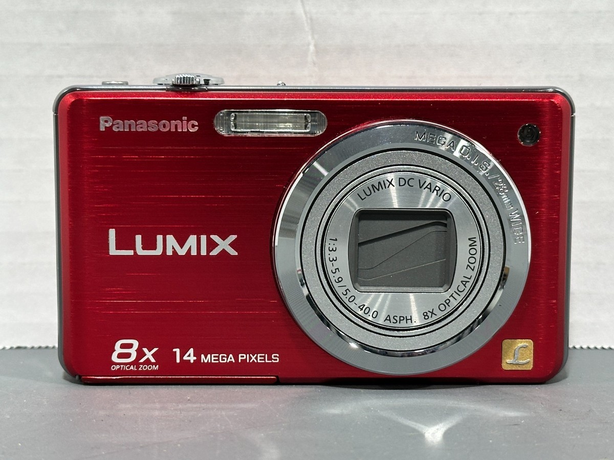 Panasonic Lumix DMC-FH20 14.1 MP 8x Optical Zoom Red Compact