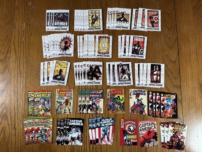2011 Upper Deck Captain America Lot of 78 Poster Series Comic Covers Inserts
